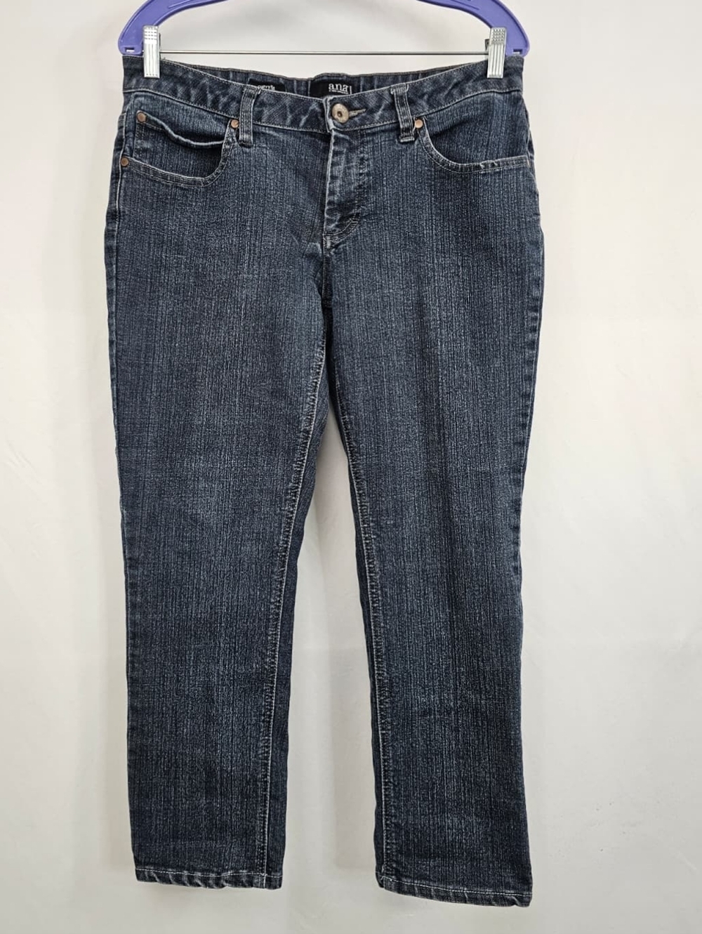 Ana Curvy Fit Low Rise Straight Leg Jeans, Sz 14P